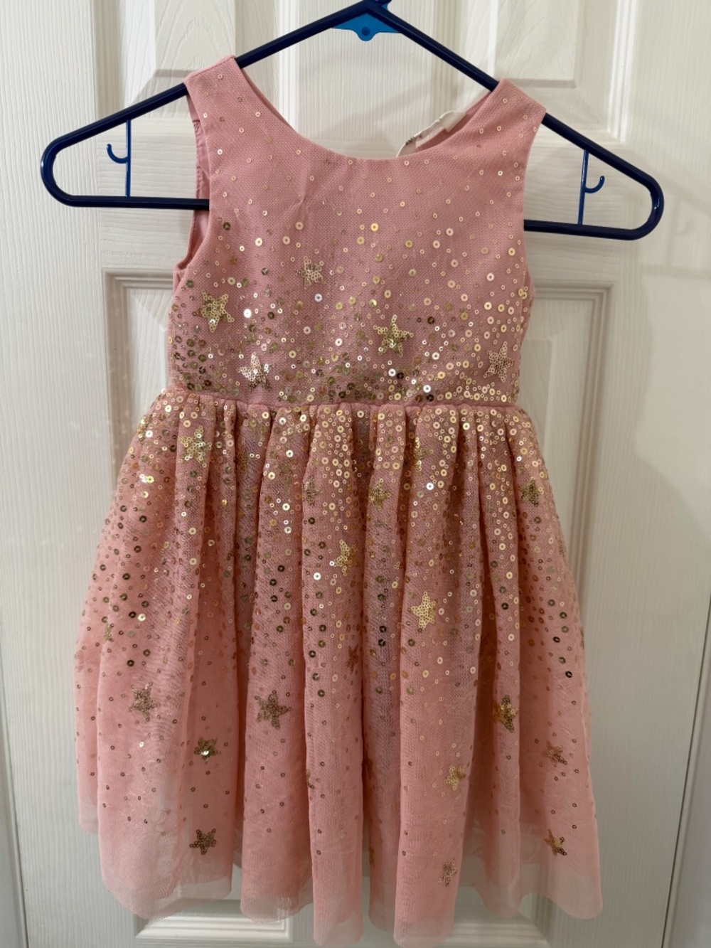 H&M light pink sequined tulle party dress for Toddlers. 1 1/2 - 2 years old.